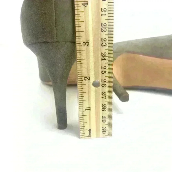 M.M.Lafleur Pumps High Heel Vanessa Womens EU 38 Suede Leather Taupe Career EUC - Picture 7 of 11